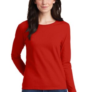 Gildan Ladies Heavy Cotton 100% Cotton Long Sleeve T-Shirt. 5400L