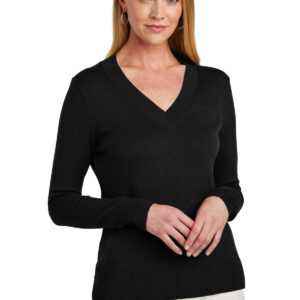 Brooks Brothers Women's Cotton Stretch V-Neck Sweater BB18401