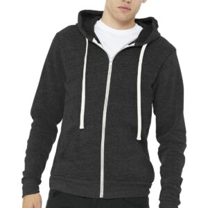 BELLA+CANVAS ® Unisex Triblend Sponge Fleece Full-Zip Hoodie. BC3909