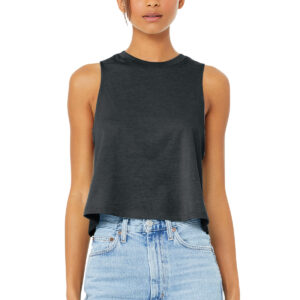 BELLA+CANVAS  Women's Racerback Cropped Tank. BC6682
