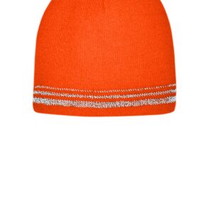 CornerStone   Lined Enhanced Visibility with Reflective Stripes Beanie CS804