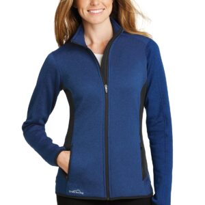 Eddie Bauer® Ladies Full-Zip Heather Stretch Fleece Jacket. EB239