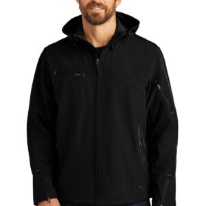 Port Authority® Textured Hooded Soft Shell Jacket. J706