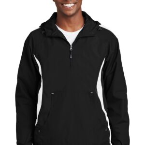 Sport-Tek® Colorblock Raglan Anorak. JST63