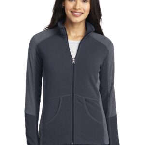 Port Authority® Ladies Colorblock Microfleece Jacket. L230