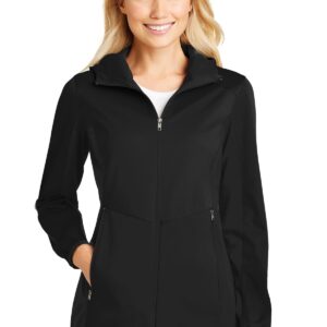 Port Authority® Ladies Active Hooded Soft Shell Jacket. L719
