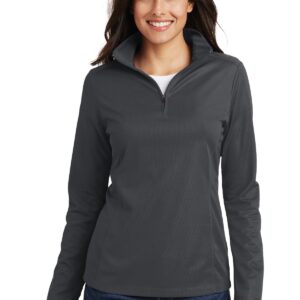 Port Authority® Ladies Pinpoint Mesh 1/2-Zip . L806