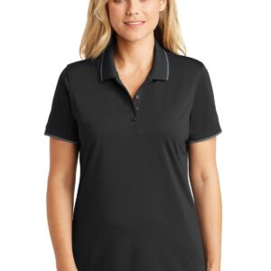Port Authority Ladies Dry Zone UV Micro-Mesh Tipped Polo. LK111