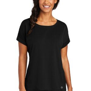 OGIO  Ladies Luuma Cuffed Short Sleeve. LOG800