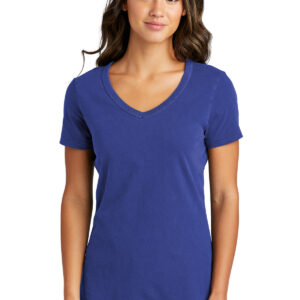 Port & Company Ladies Beach Wash Garment-Dyed V-Neck Tee LPC099V