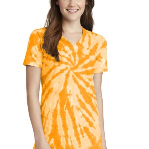 Port & Company Ladies Tie-Dye V-Neck Tee.  LPC147V