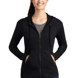 Sport-Tek ® Ladies PosiCharge ® Tri-Blend Wicking Fleece Full-Zip Hooded Jacket LST293