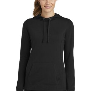 Sport-Tek ® Ladies PosiCharge ® Tri-Blend Wicking Fleece Hooded Pullover. LST296