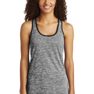 Sport-Tek  Ladies PosiCharge  Electric Heather Racerback Tank. LST396