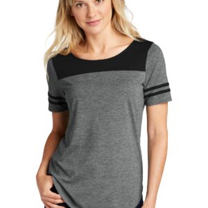 Sport-Tek  Ladies PosiCharge  Tri-Blend Wicking Fan Tee. LST403
