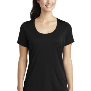 Sport-Tek  Ladies Posi-UV Pro Scoop Neck Tee. LST420
