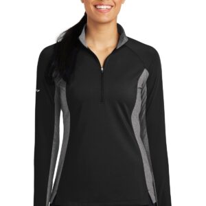 Sport-Tek® Ladies Sport-Wick® Stretch Contrast 1/4-Zip Pullover. LST854