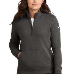 Nike Ladies Club Fleece Sleeve Swoosh 1/2-Zip NKDX6720