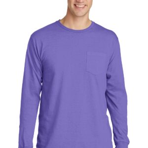 Port & Company Beach Wash Garment-Dyed Long Sleeve Pocket Tee  PC099LSP