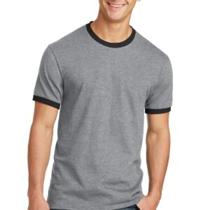 Port & Company Core Cotton Ringer Tee.  PC54R