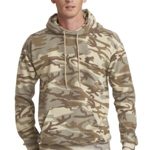 Port & Company® Core Fleece Camo Pullover Hooded Sweatshirt. PC78HC
