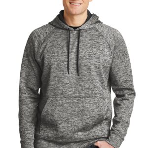 Sport-Tek® PosiCharge® Electric Heather Fleece Hooded Pullover. ST225