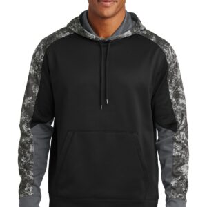 Sport-Tek® Sport-Wick® Mineral Freeze Fleece Colorblock Hooded Pullover. ST231