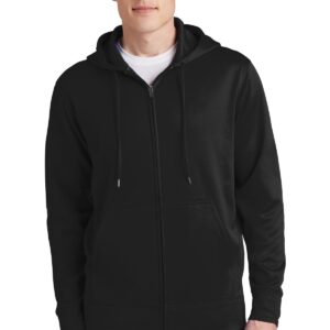Sport-Tek® Sport-Wick® Fleece Full-Zip Hooded Jacket.  ST238