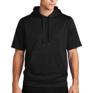 Sport-Tek ® Sport-Wick ® Fleece Short Sleeve Hooded Pullover. ST251