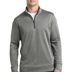 Sport-Tek ® PosiCharge ® Sport-Wick ® Heather Fleece 1/4-Zip Pullover. ST263