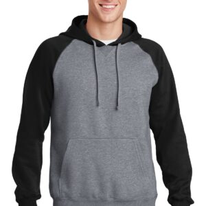 Sport-Tek® Raglan Colorblock Pullover Hooded Sweatshirt. ST267