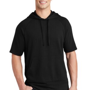Sport-Tek ® PosiCharge ® Tri-Blend Wicking Fleece Short Sleeve Hooded Pullover ST297