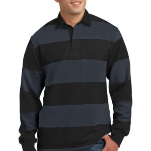 Sport-Tek Classic Long Sleeve Rugby Polo. ST301