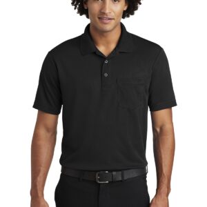 Sport-Tek  PosiCharge  RacerMesh  Pocket Polo. ST640P