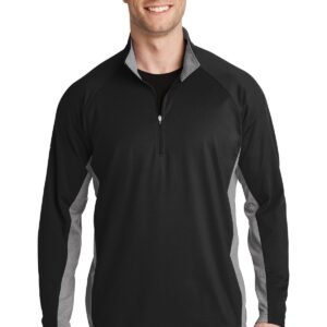 Sport-Tek® Sport-Wick® Stretch Contrast 1/4-Zip Pullover. ST854