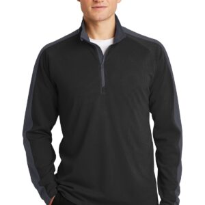 Sport-Tek® Sport-Wick® Textured Colorblock 1/4-Zip Pullover. ST861