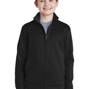 Sport-Tek® Youth Sport-Wick® Fleece Full-Zip Jacket.  YST241