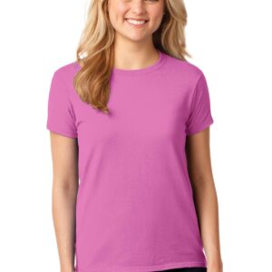 Gildan Ladies Heavy Cotton 100% Cotton T-Shirt. 5000L
