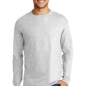 Hanes Beefy-T -  100% Cotton Long Sleeve T-Shirt.  5186
