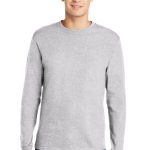Hanes - Authentic 100% Cotton Long Sleeve T-Shirt.  5586