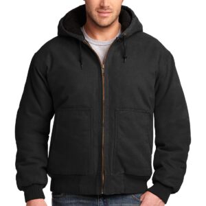 CornerStone® Washed Duck Cloth Insulated Hooded Work Jacket. CSJ41