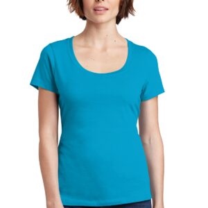 District Women's Perfect Weight Scoop Tee. DM106L