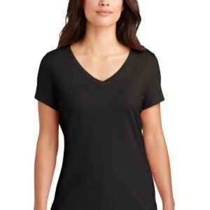 District Women's Perfect Tri V-Neck Tee. DM1350L