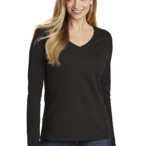 District  Women's Very Important Tee  Long Sleeve V-Neck. DT6201
