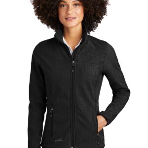 Eddie Bauer® Ladies Shaded Crosshatch Soft Shell Jacket. EB533