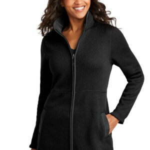 Port Authority® Ladies Arc Sweater Fleece Long Jacket L425