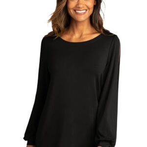 Port Authority  Ladies Luxe Knit Jewel Neck Top. LK5600