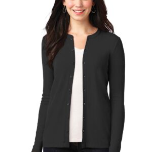 Port Authority Ladies Concept Stretch Button-Front Cardigan. LM1008