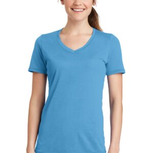 Port & Company Ladies Performance Blend V-Neck Tee. LPC381V