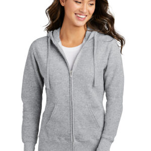 Port & Company® Ladies Core Fleece Full-Zip Hooded Sweatshirt. LPC78ZH